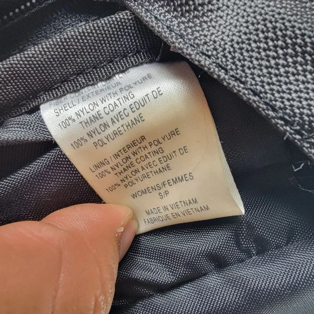The North Face Reservoir Backpack Black Green Nylon Hiking Camping Outdoor Bag